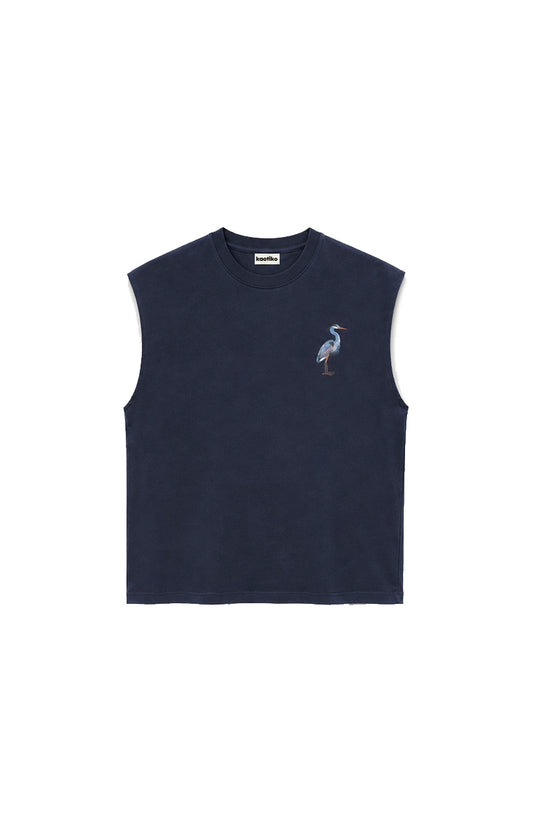 CRANE SLEEVELESS T-SHIRT