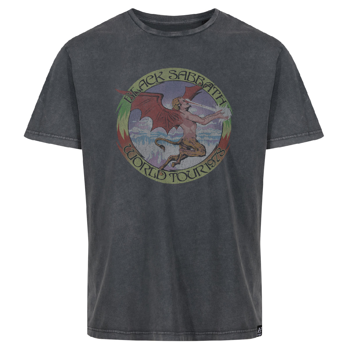 Black Sabbath World Tour '78 Washed Black Relaxed