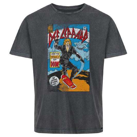Def Leppard Women Of Doom Washed Black Relaxed
