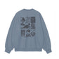 CREW WASHED SPIRIT OF JAPAN RAIN