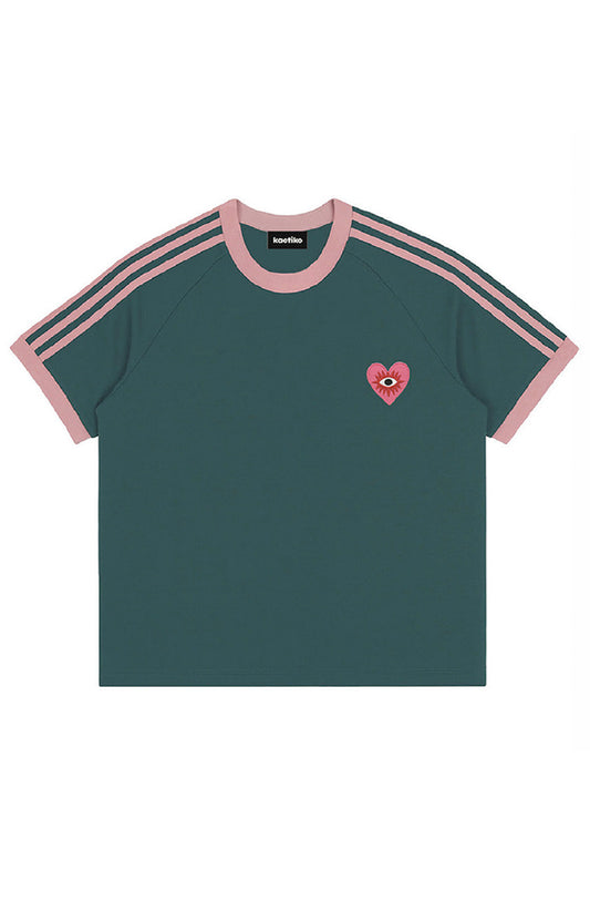 S/S STRAP RETRO EYE HEART