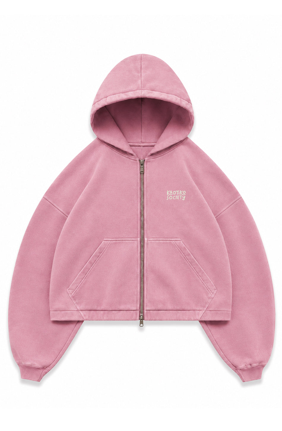 HOODIE JACKET HEART WASHED