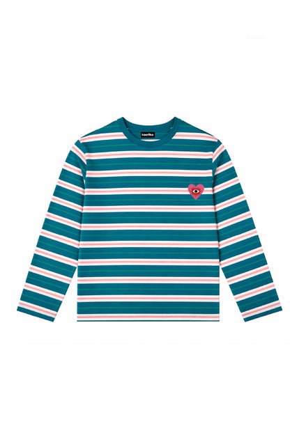 HEART STRIPED M/L T-SHIRT