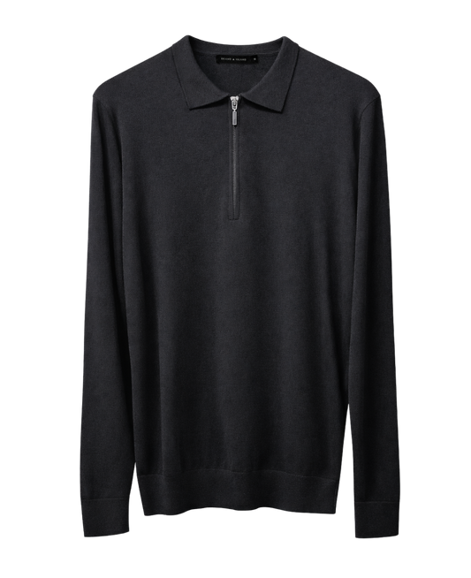 BRYSON ZIP POLO KNIT