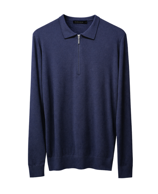 BRYSON ZIP POLO KNIT