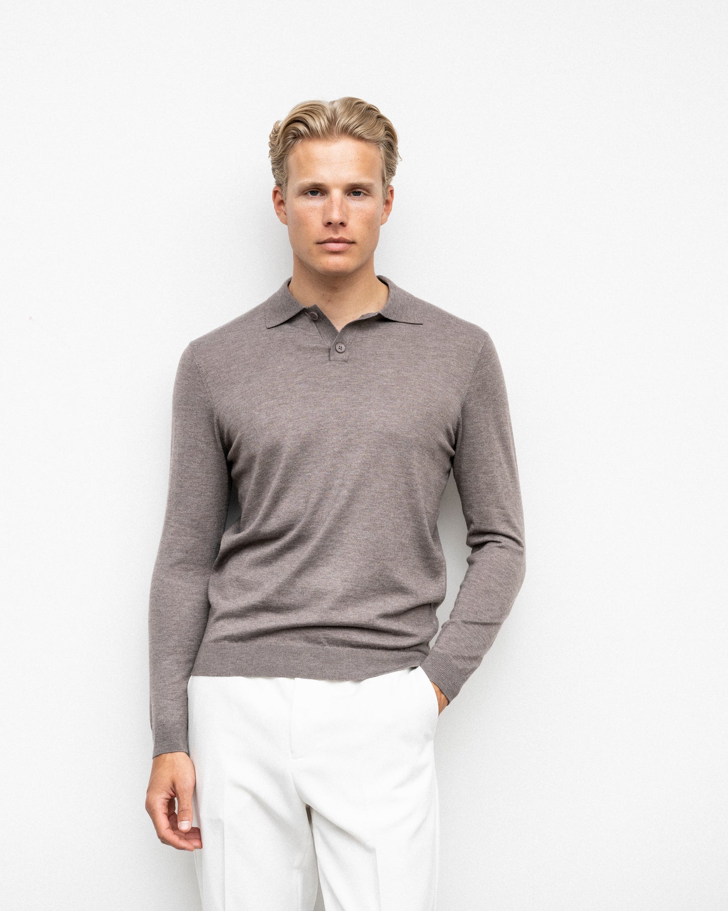 BRYSON L/S POLO KNIT