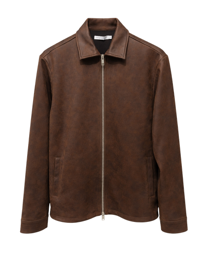 DENKI VEGAN LEATHER SHIRT