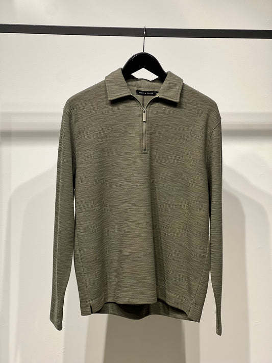 MARIKO L/S ZIP POLO