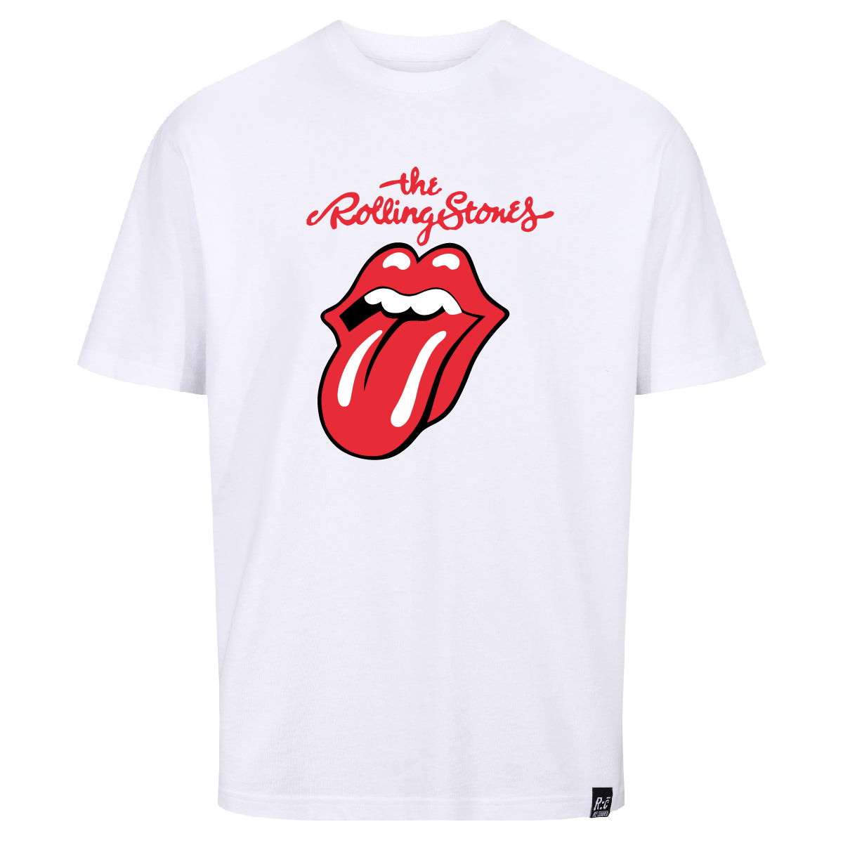 The Rolling Stones Red Tongue White Relaxed