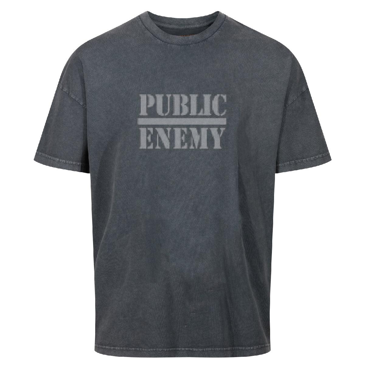 Public Enemy Fight The Power Washed Black Oversized